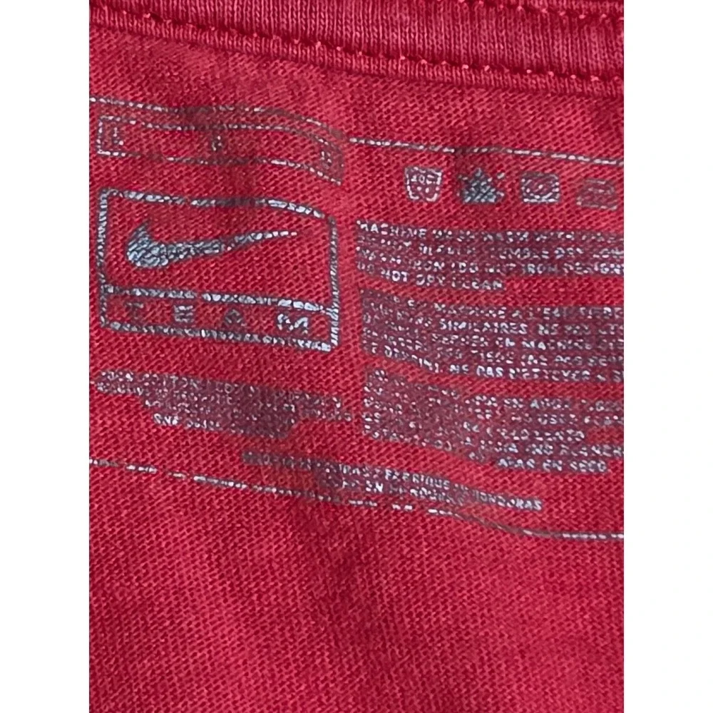 Nike Team Ohio State Buckeyes Mens Red Graphic T-Shirt Size Large NCAA Fan Gear